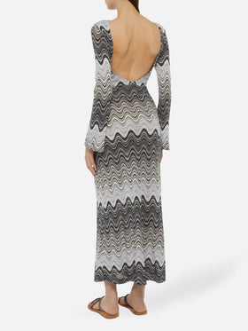 Abito maxi in maglia raschel Venere