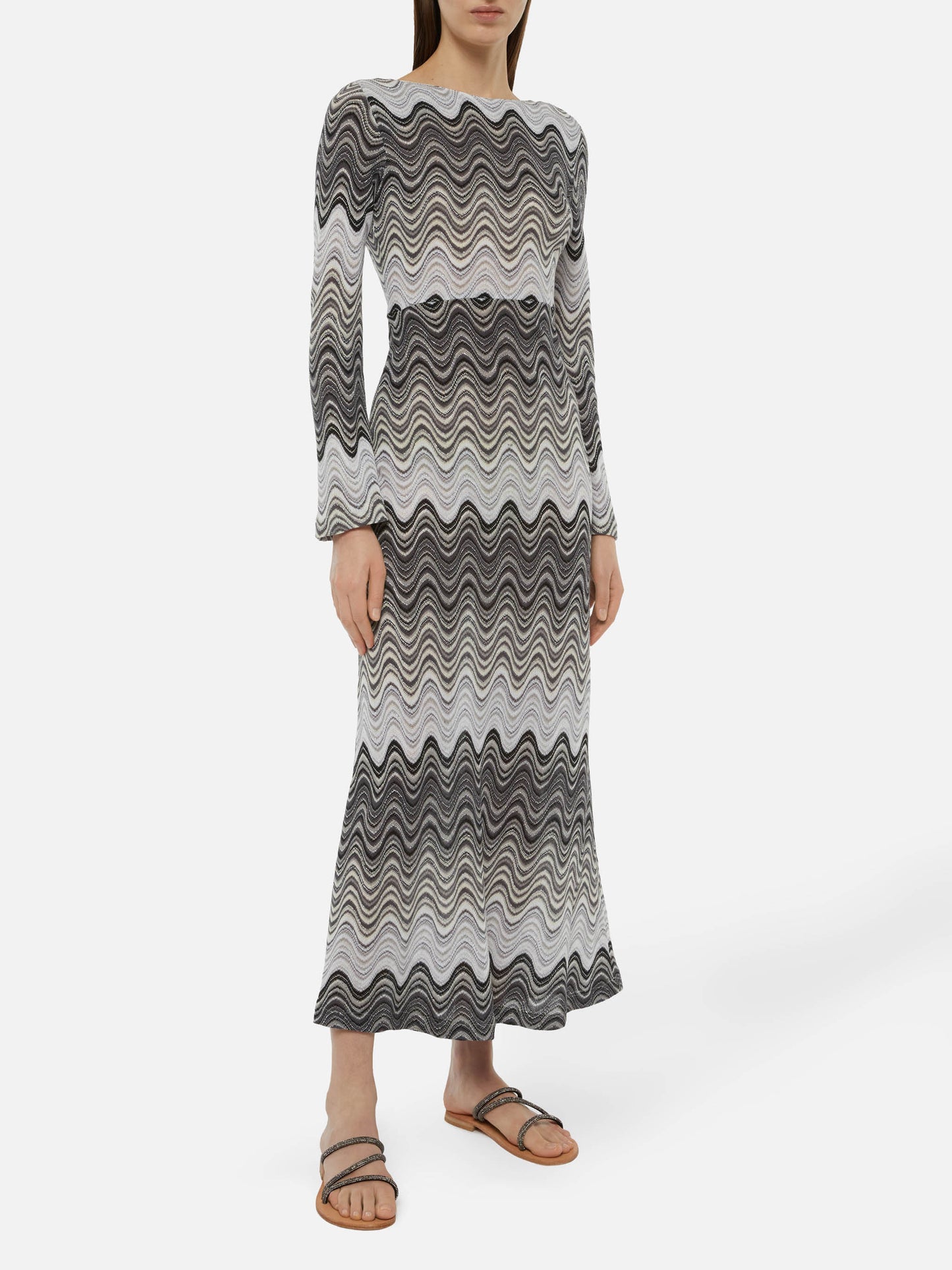 Abito maxi in maglia raschel Venere