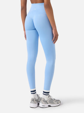Light blue Vega technical fabric sports leggings