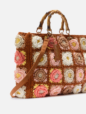 Borsa fatta a mano all'uncinetto