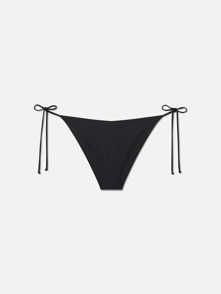 Virgo black bikini briefs with rhinestones