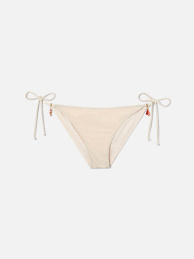 Slip mare Virgo Tessuto Elasticizzato Shiny Cream tinta unita