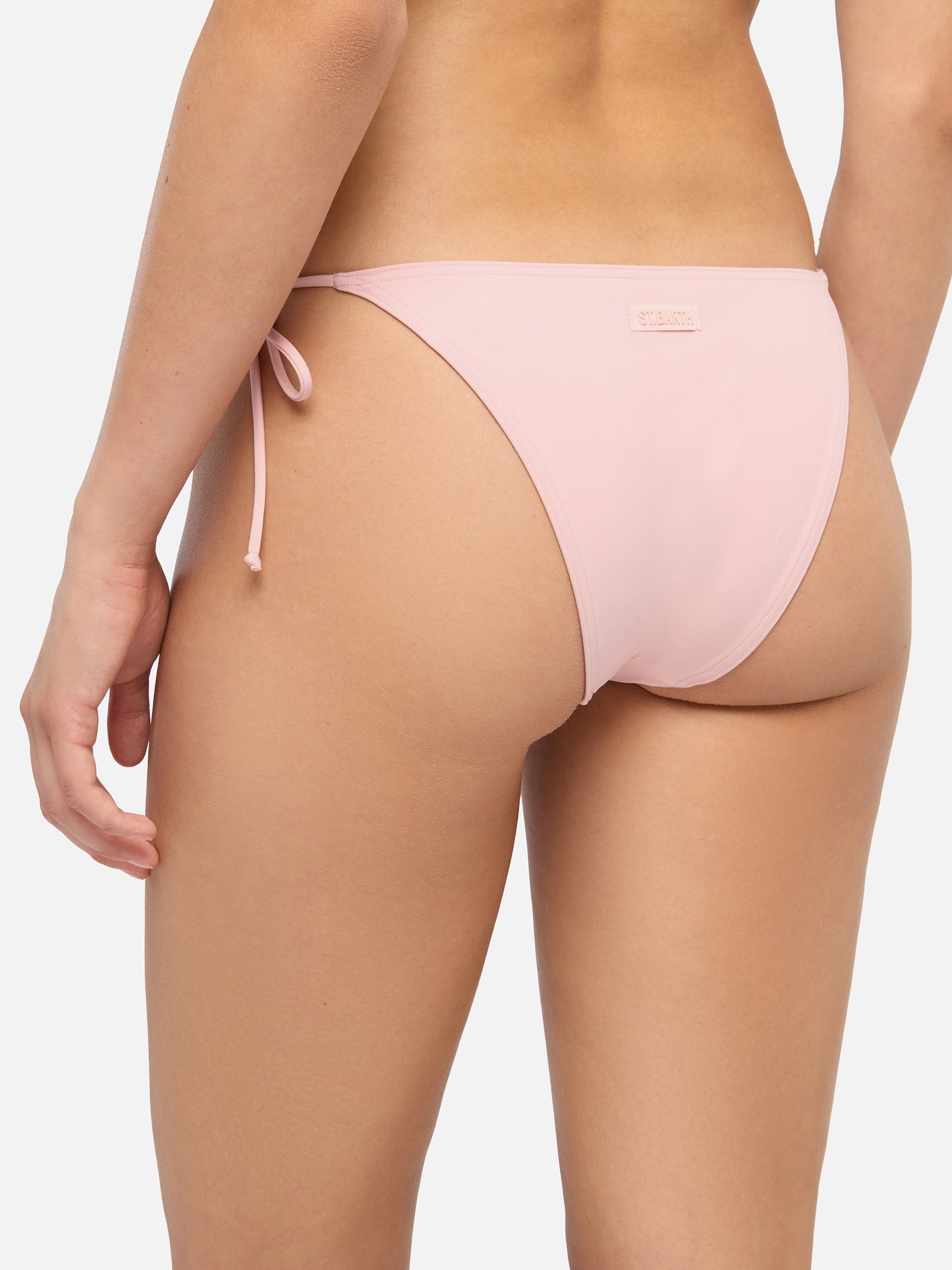 Virgo pink classic swim briefs                                                          - Salina pink underwired bralette