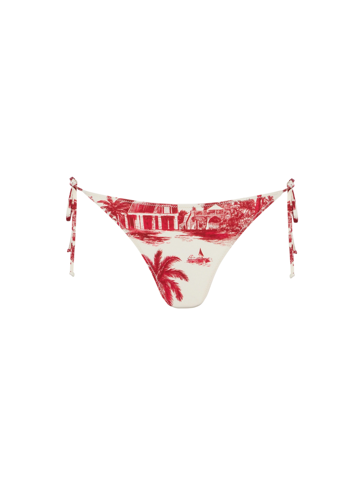 Klassische Badehose „Virgo“ mit Toile-de-Jouy-Print | AI BY RICKDICK SPECIAL EDITION - Badeanzug „Leah“ mit Triangel-Top und Toile-de-Jouy-Print | AI BY RICKDICK SPECIAL EDITION