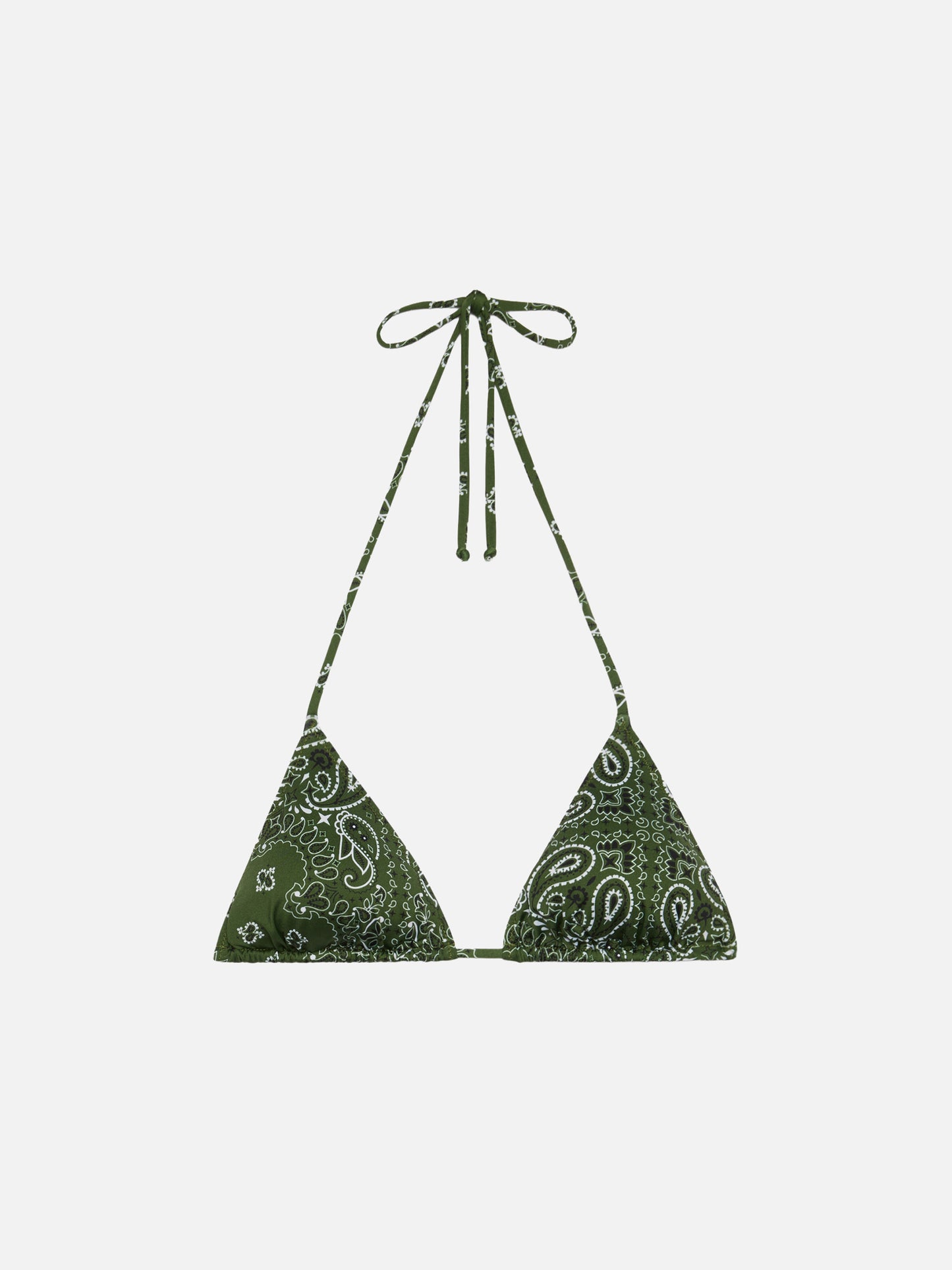 Leah triangle top swimsuit with bandanna print