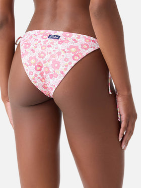 Woman Betsy triangle bikini Leah Virgo | MADE WITH LIBERTY FABRIC