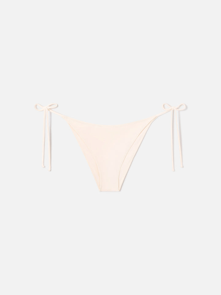 Woman beige bandeau bikini Athena Virgo with rhinestones - MC2 Saint Barth