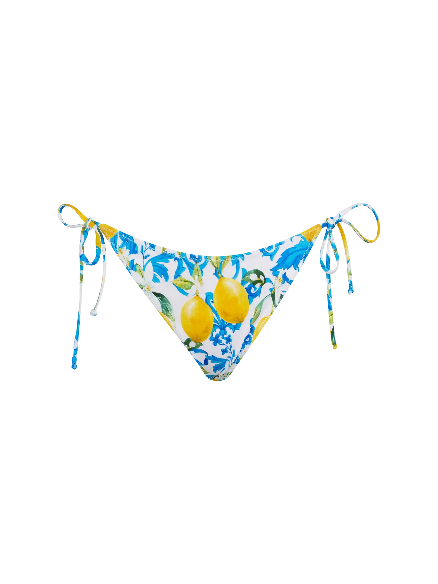 Virgo classic swim briefs with majolica print