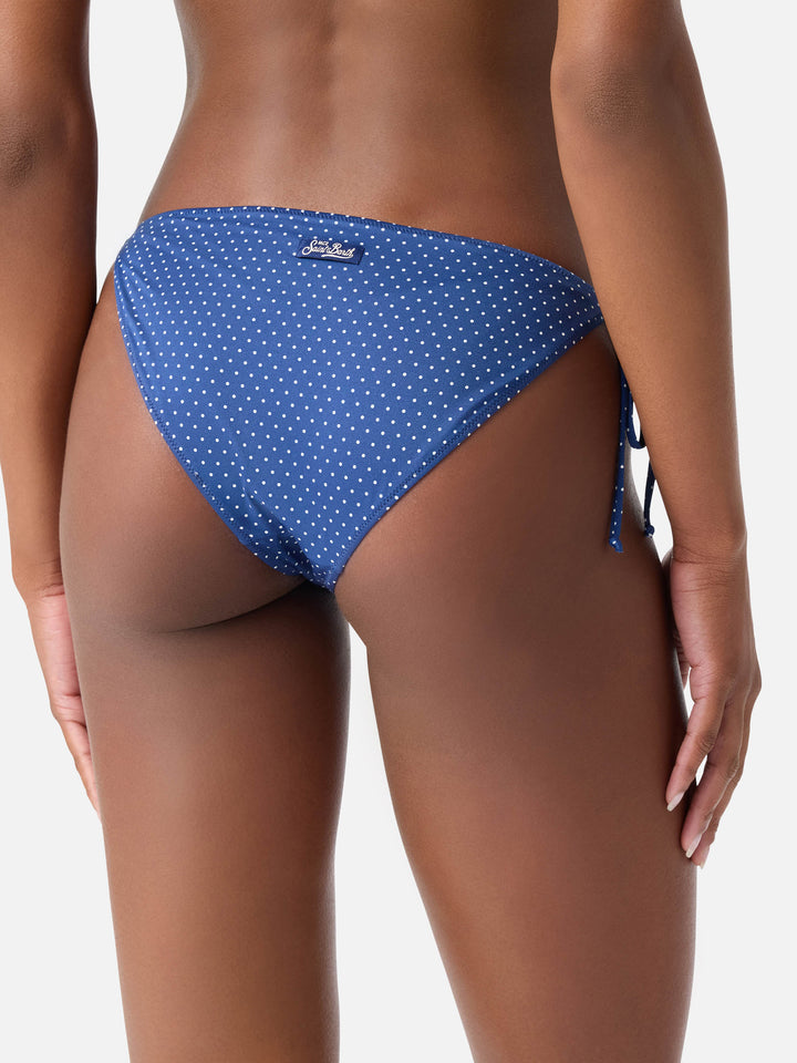 Bañador slip clásico Virgo con estampado de micro lunares 