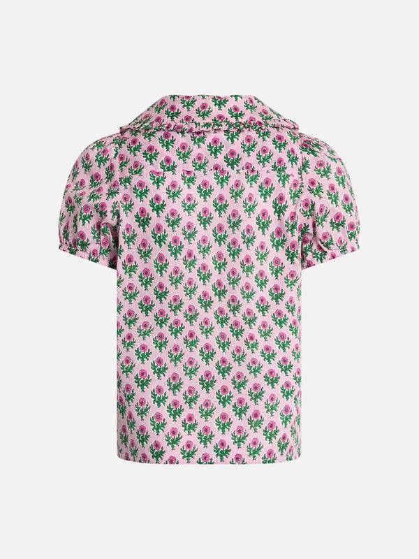 Boxy-Shirt Violan Jr für Mädchen mit Blumenprint