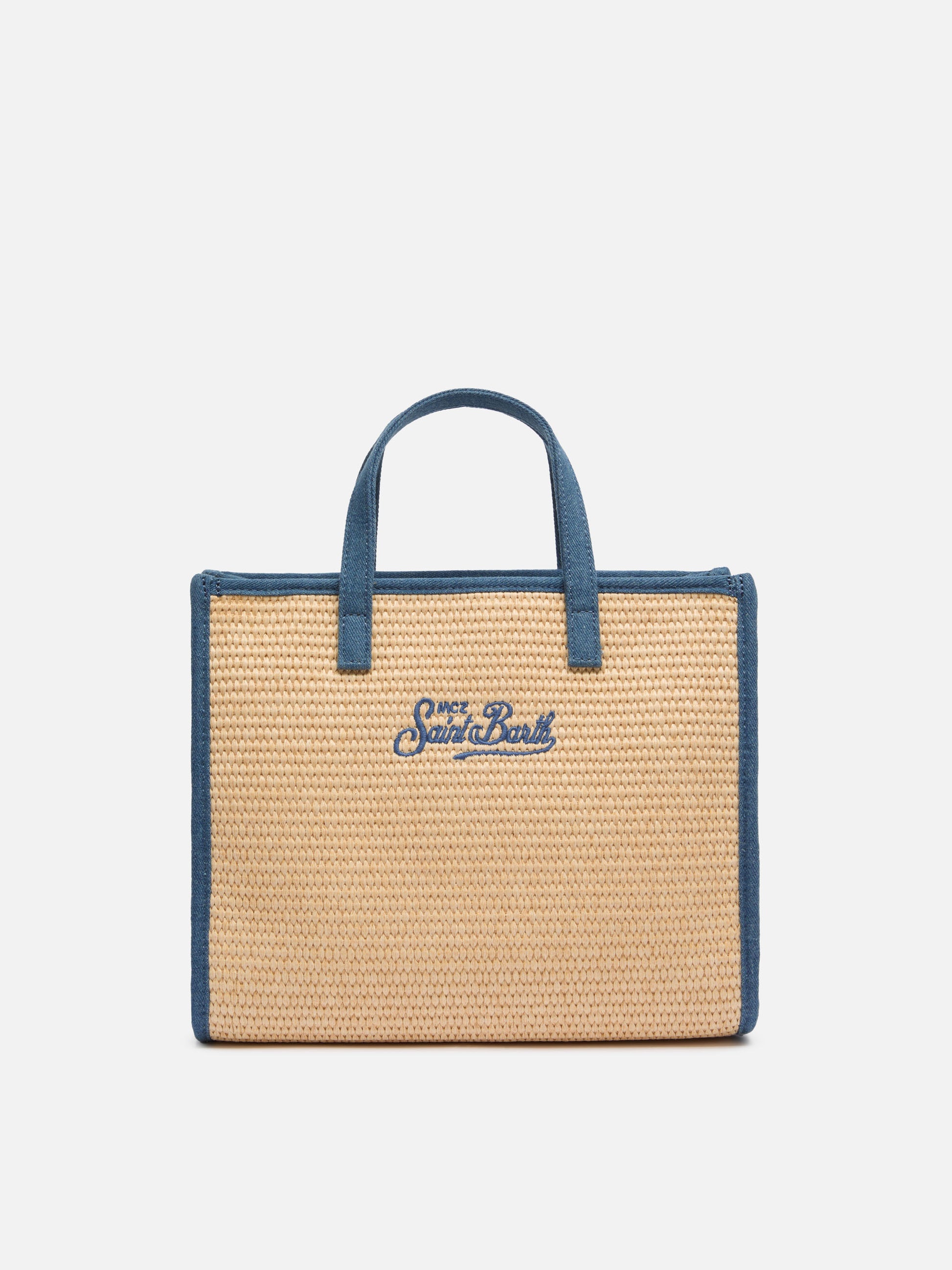 Beige Vivian Midi Straw handbag - MC2 Saint Barth