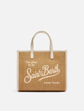 Brown  Vivian Midi Straw handbag