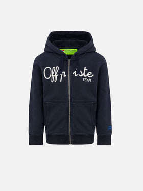 boy Blue navy sweatshirt Off Piste team embroidery - MC2 Saint Barth
