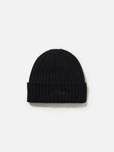 Man black cashmere blend hat Wengen