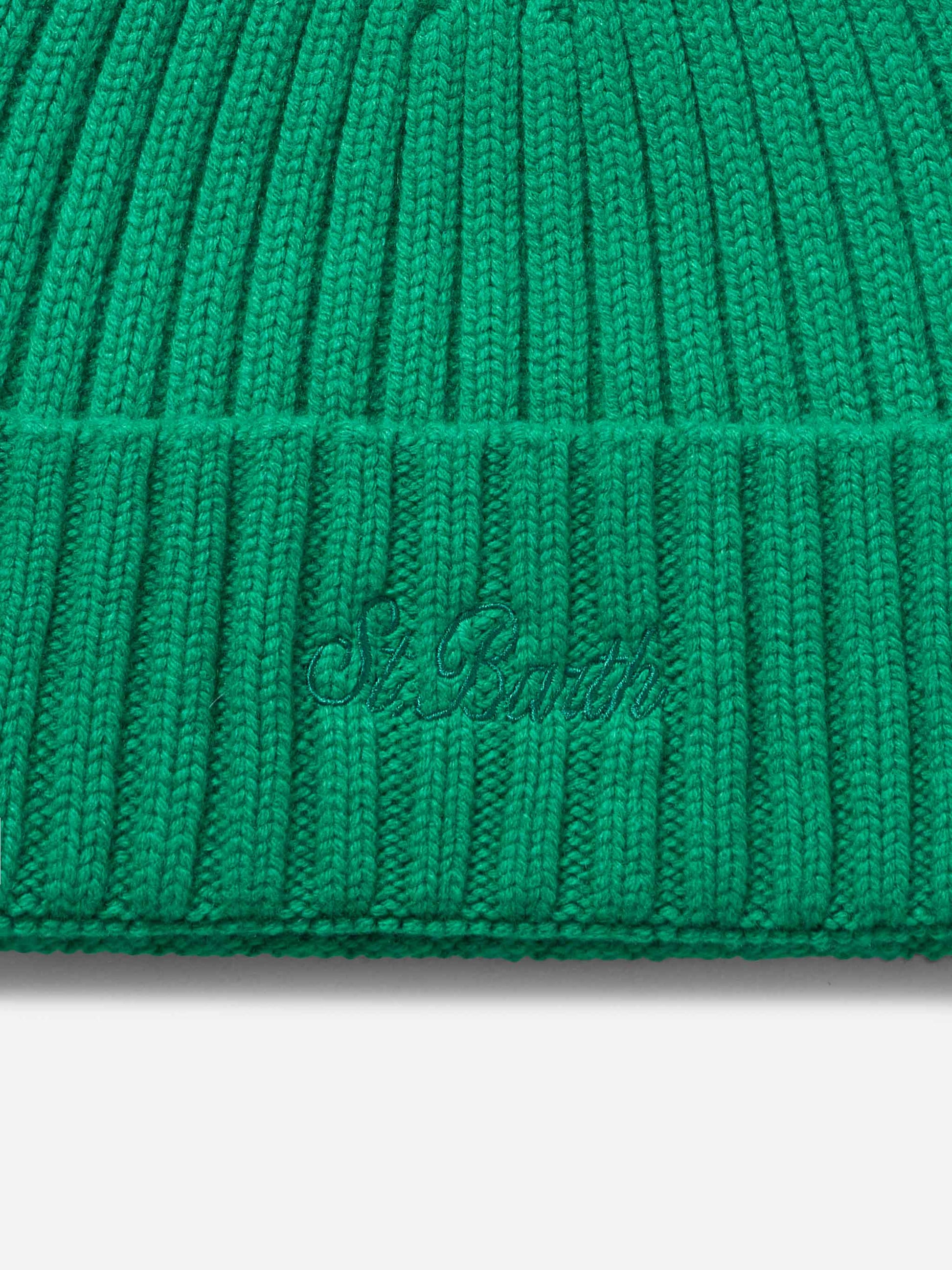 Man green cashmere blend hat Wengen - MC2 Saint Barth