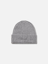 Man mélange grey pure cashmere hat Wengen