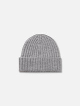 Man mélange grey pure cashmere hat Wengen