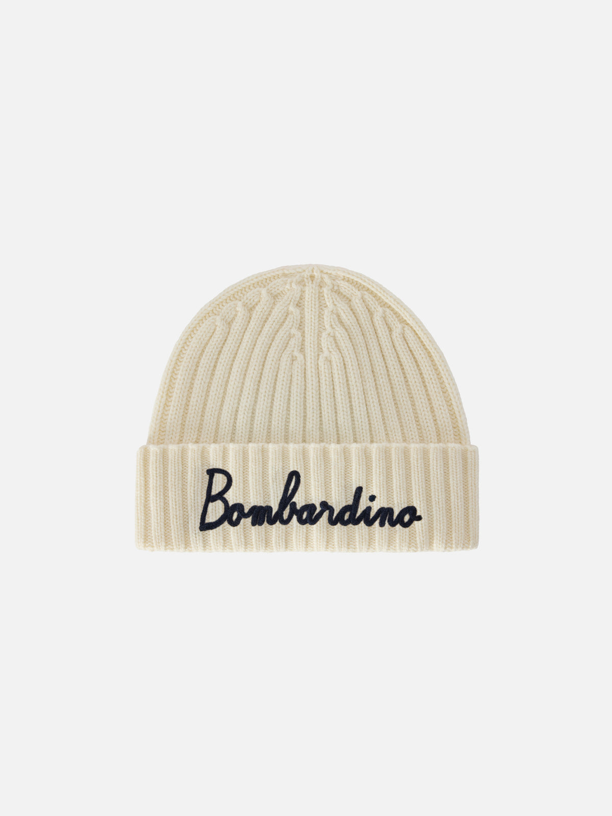 Off white Wengen beanie with Bombardino embroidery
