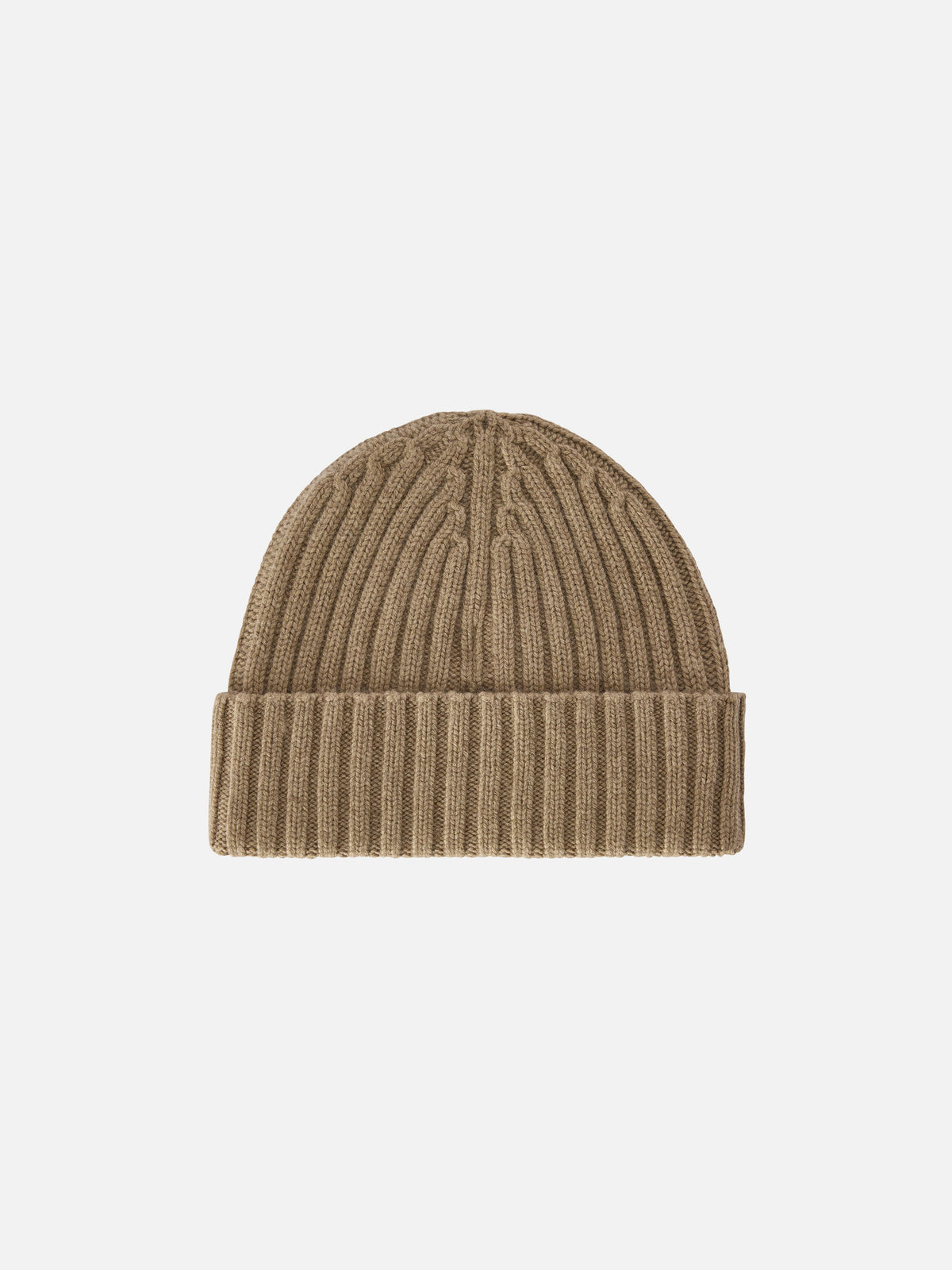 Beige Wengen beanie with St. Barth embroidery