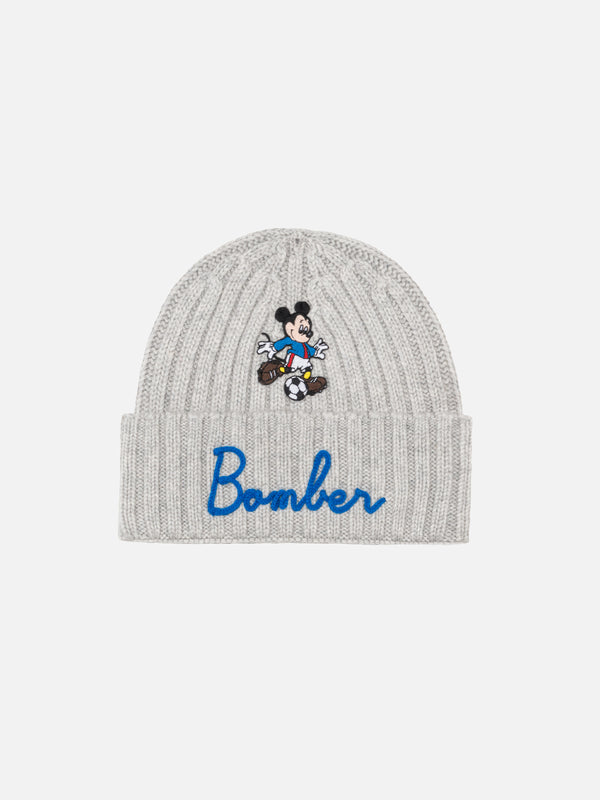 Graue Wengen-Mütze für Jungen mit Mickey Bomber-Stickerei | DISNEY SPECIAL EDITION