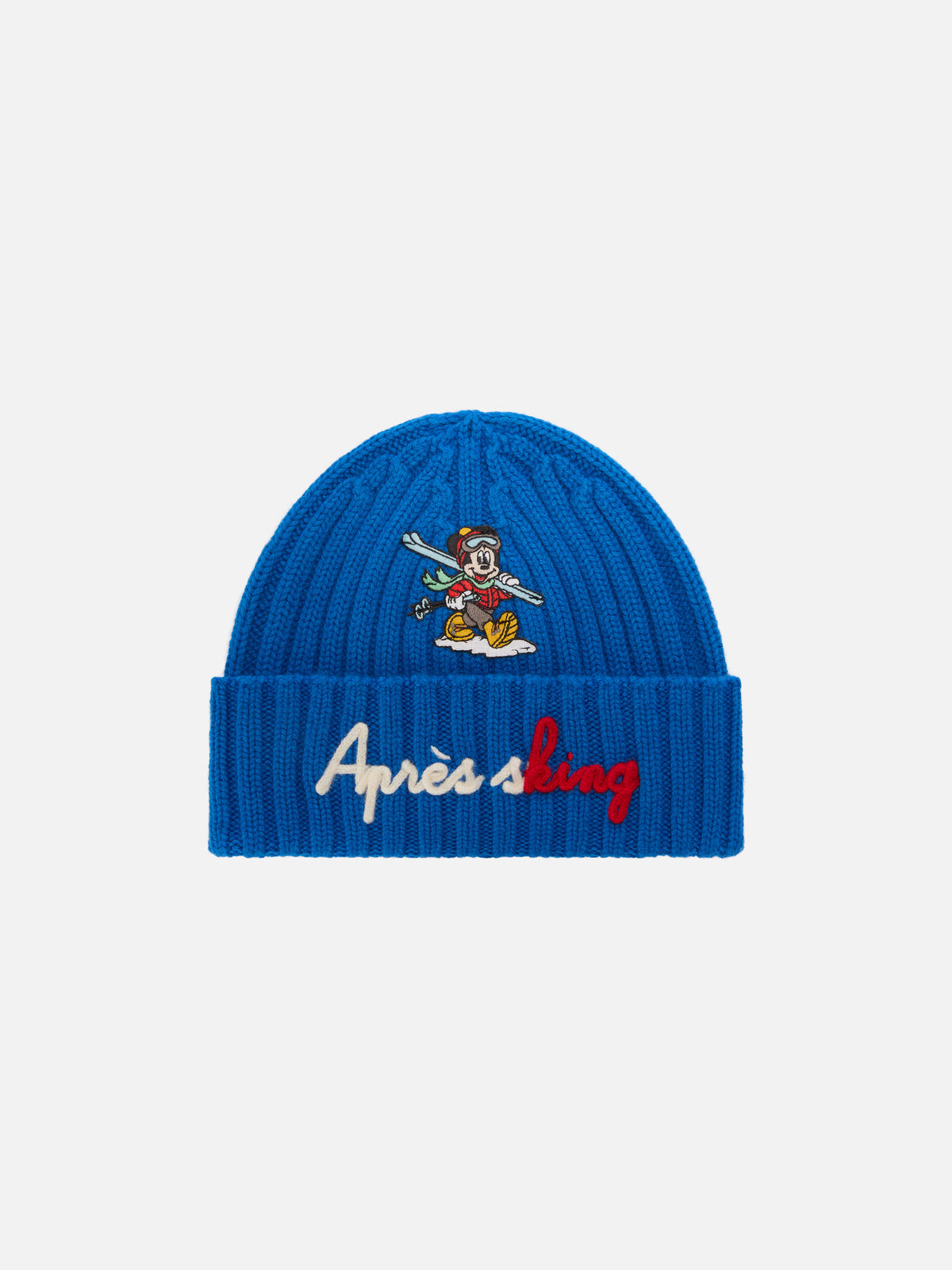 Blue Wengen beanie with Après Sking embroidery | Special edition