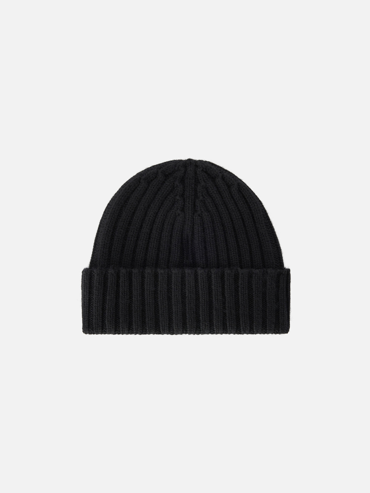 Black Wengen beanie with logo embroidery