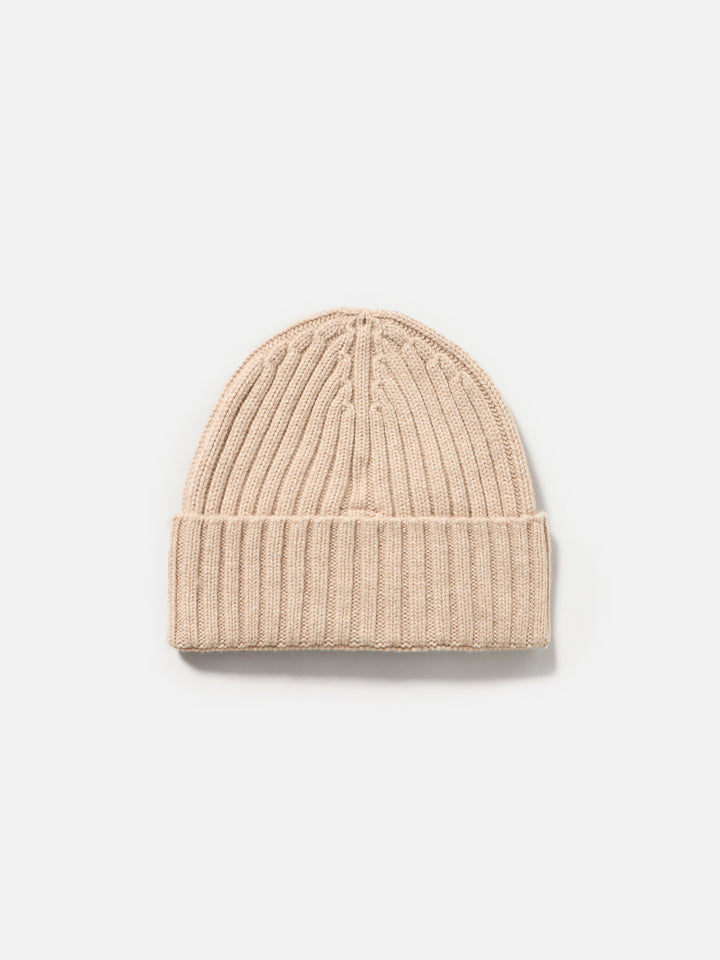 Cappello da uomo in puro cashmere beige Wengen