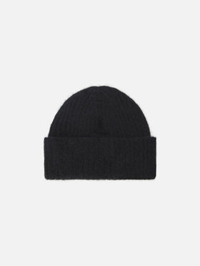 Cappello Wengen in alpaca stretch nero