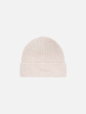 Gorro de cachemir Wengen beige 