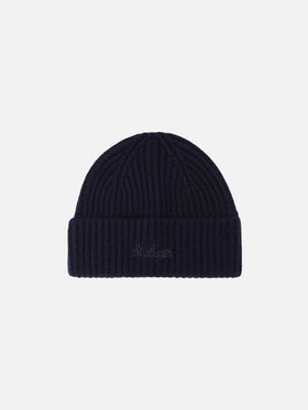 Bonnet en cachemire Wengen Navy blue 