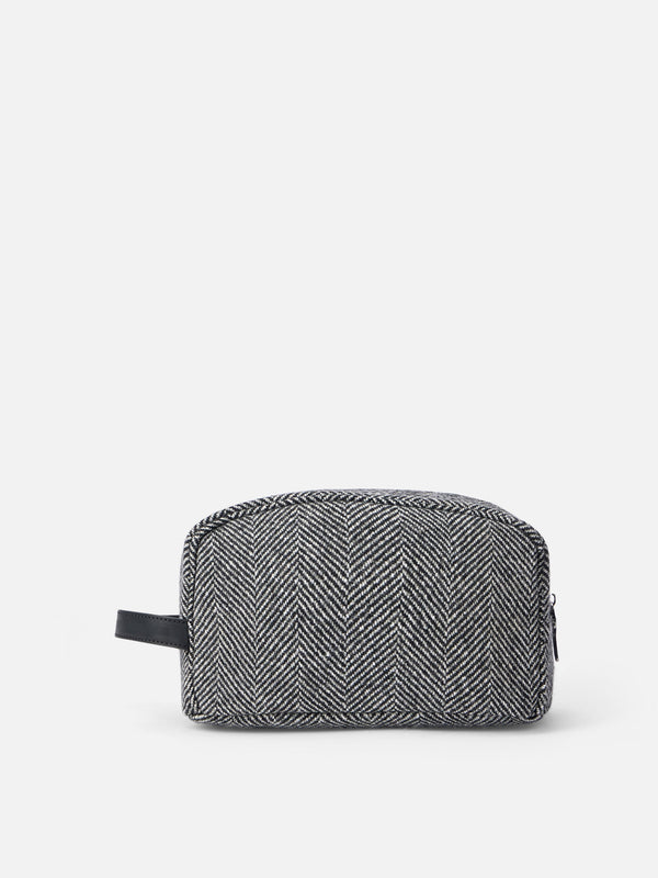 Grey herringbone beauty case Westwood