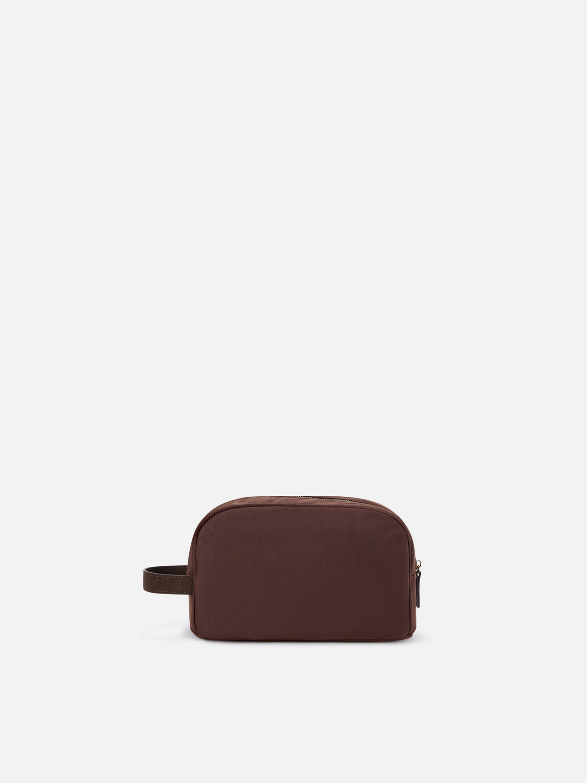 Trousse de beauté Westwood marron ciré avec logo brodé 