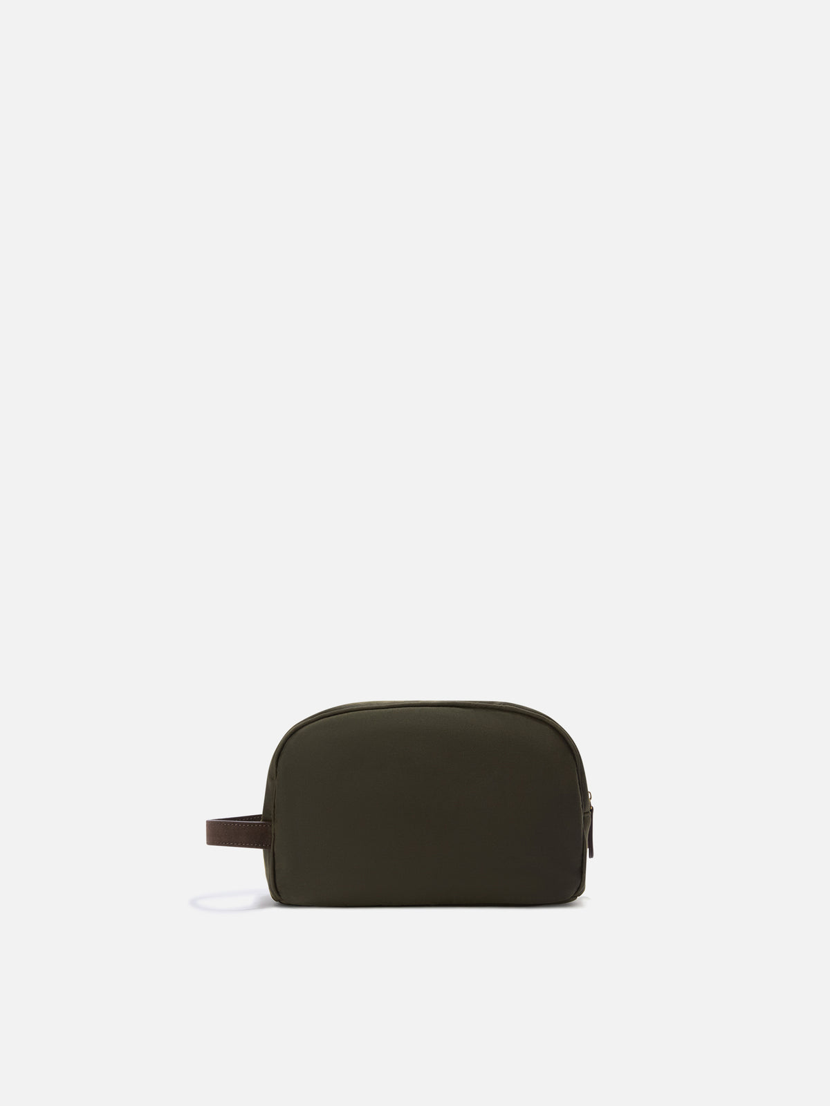 Trousse de toilette Westwood en tissu ciré vert militaire avec logo brodé 