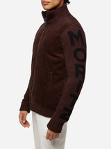 Brown padded jacket Whistler with knitted sleeves