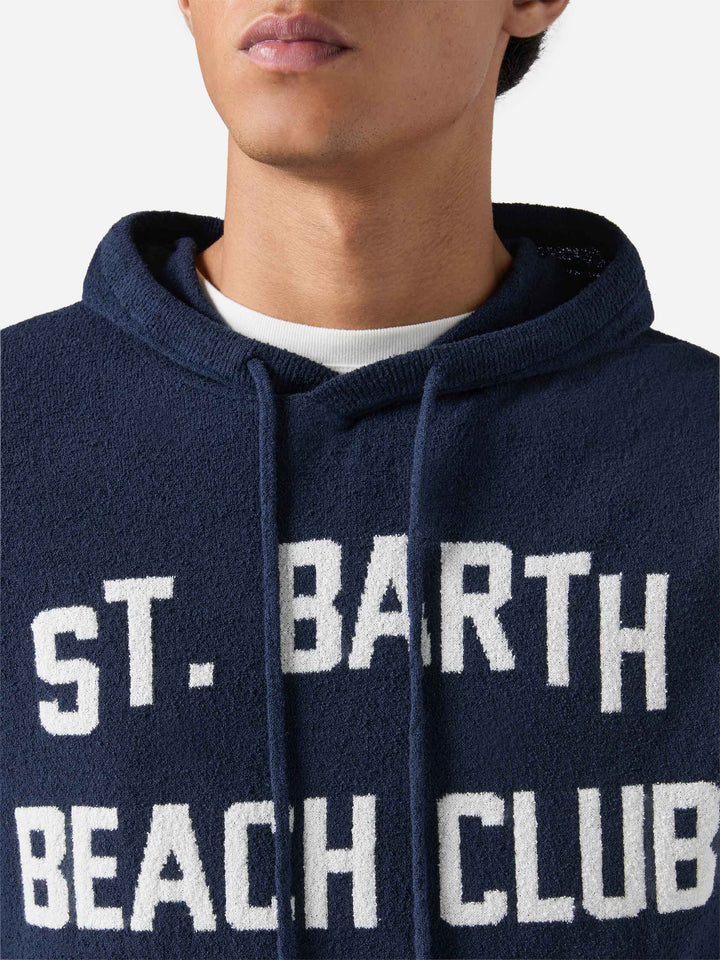 Maglione con cappuccio Wood