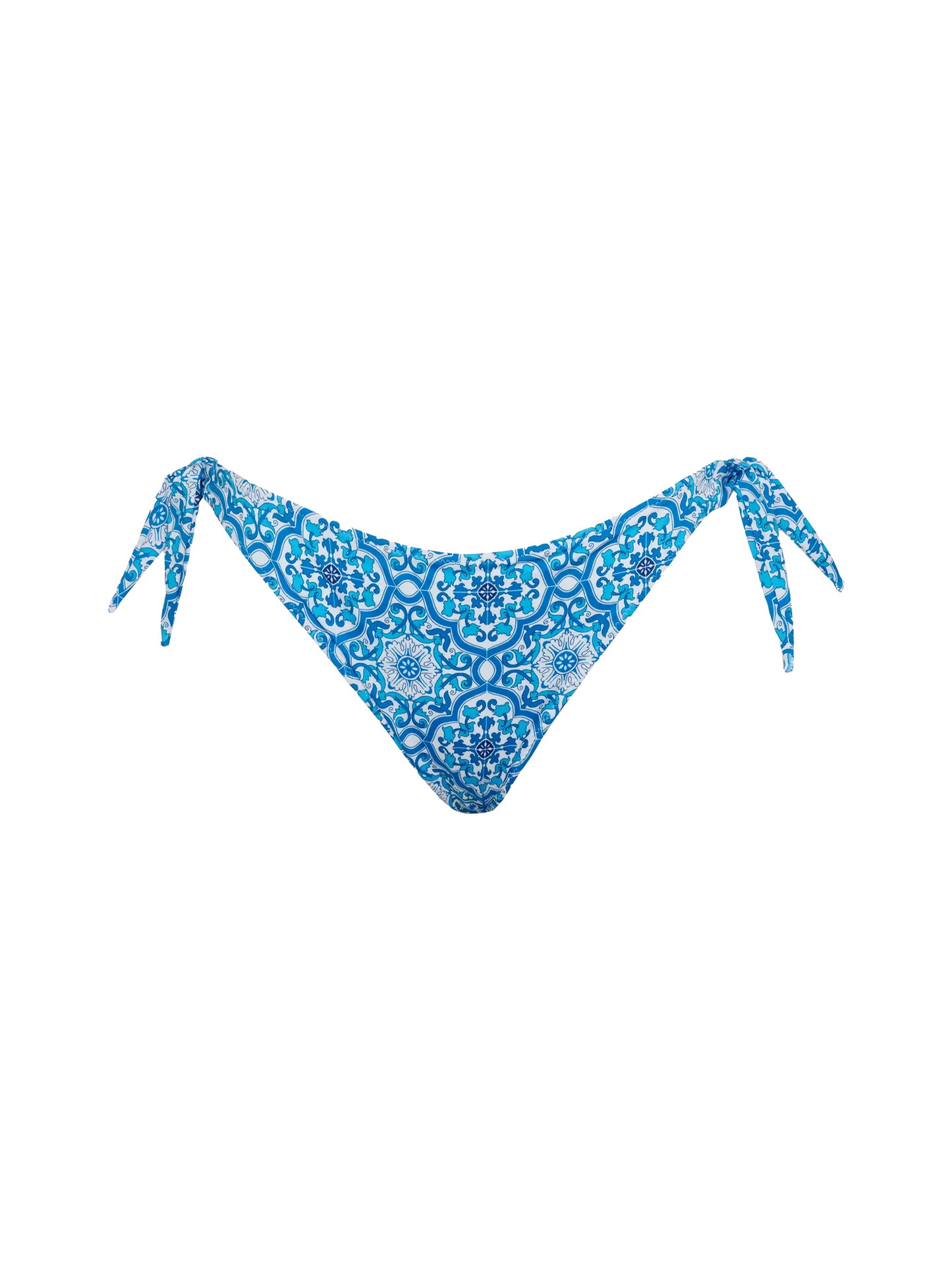 Yali classic swim briefs with majolica print