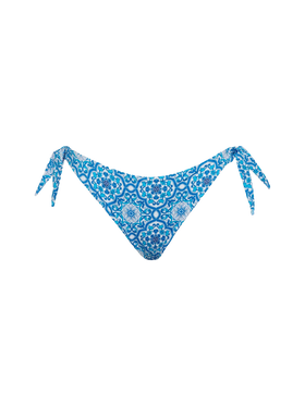 Yali classic swim briefs with majolica print