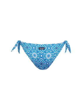 Yali classic swim briefs with majolica print