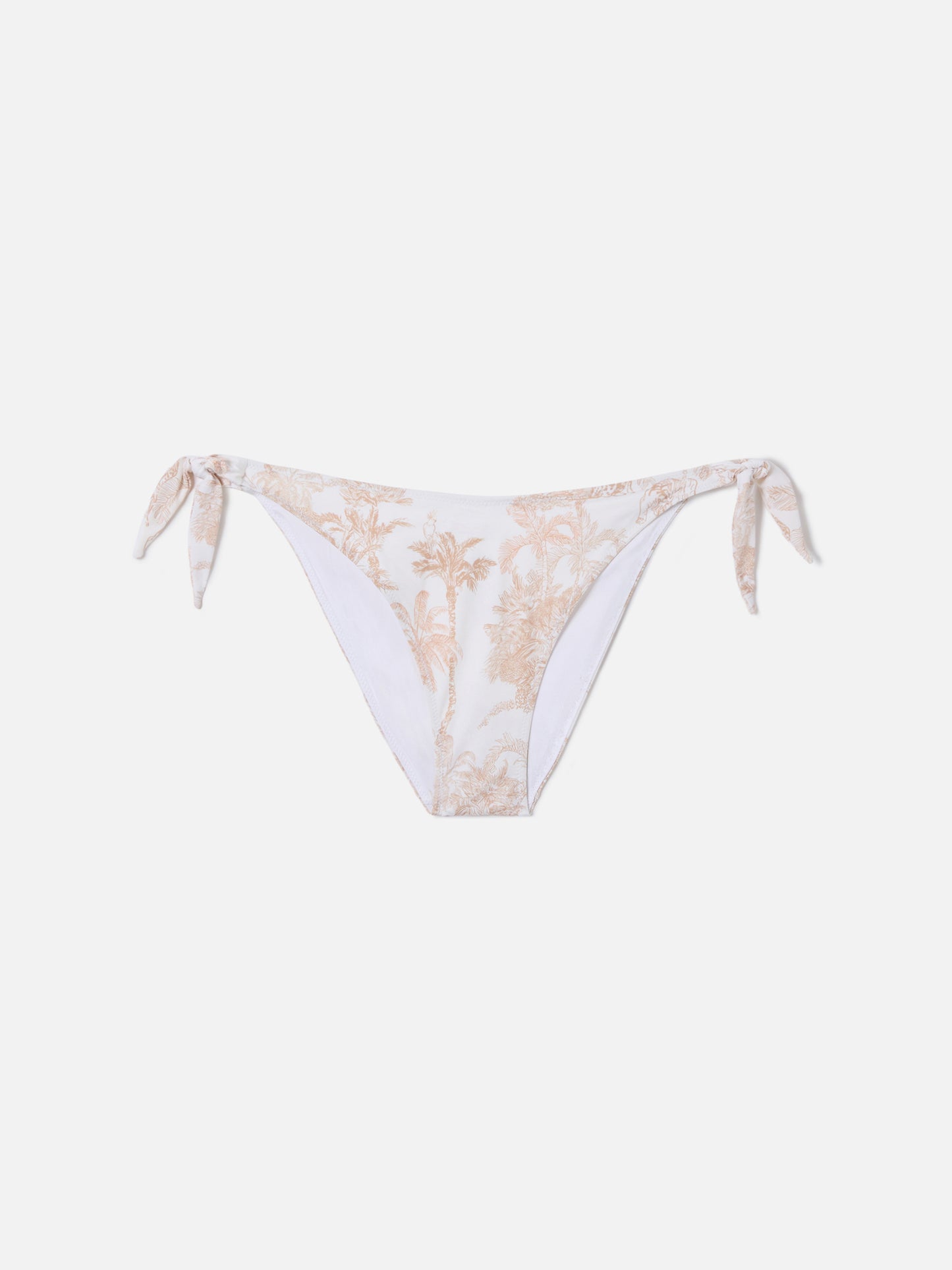 Slip mare Yali classico con stampa toile de jouy beige