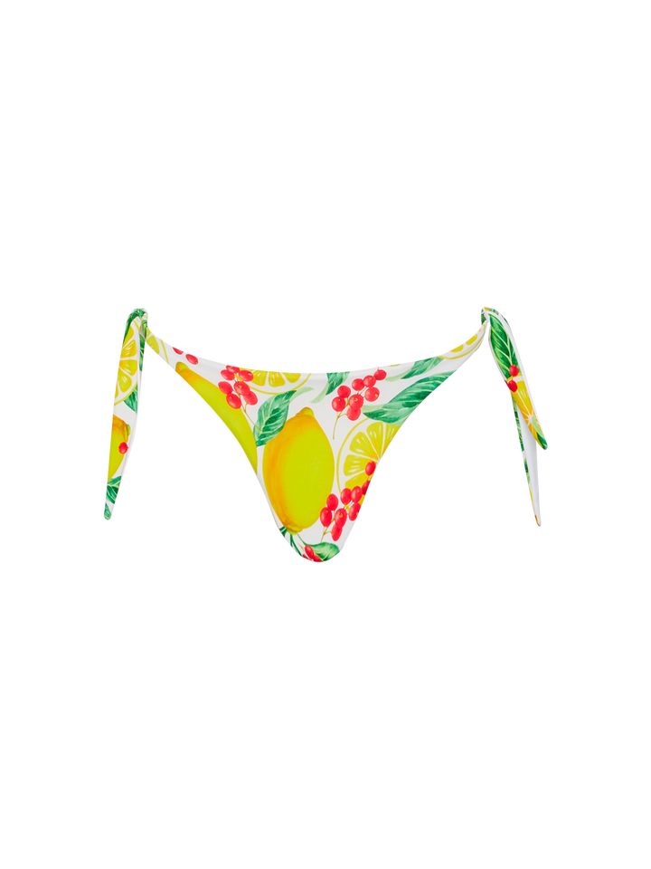 Bikini a bralette Camille Yali con stampa limoni