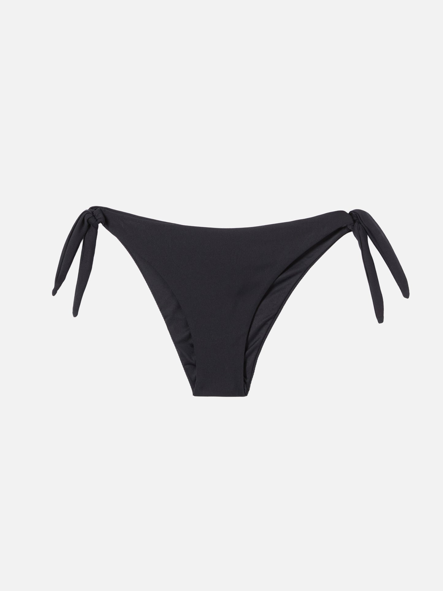Black ribbed classic swim briefs Yali