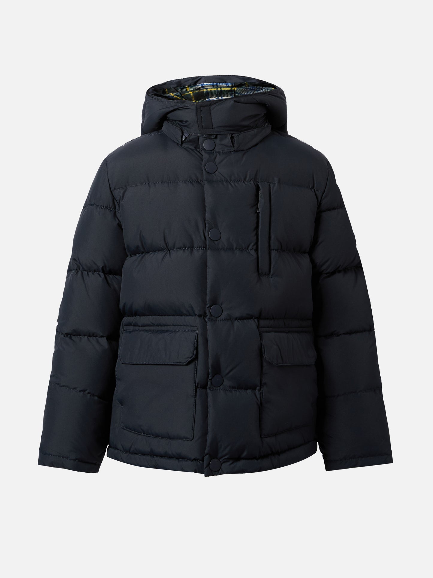 Piumino con cappuccio Baxter blu navy