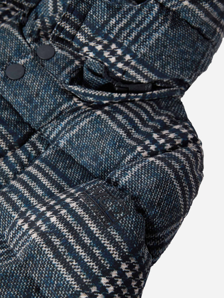 Baxter Daunenjacke mit Kapuze und Prince-of-Wales-Print