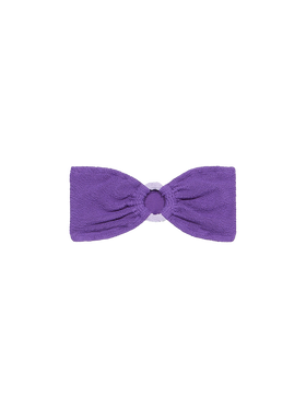 Lilafarbener Crinkle-Bandeau-Top-Badeanzug für Damen Yulia
