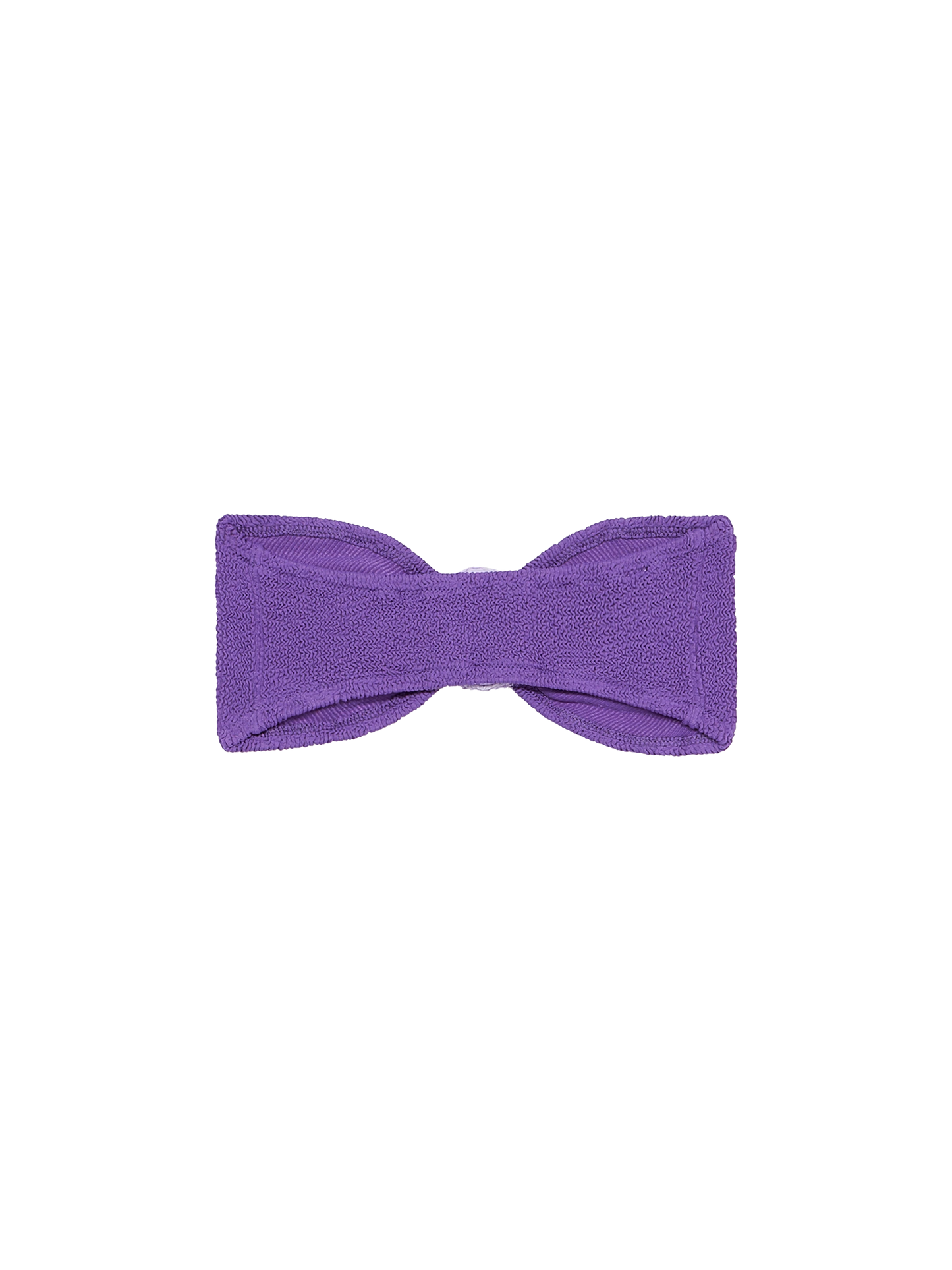Lilafarbener Crinkle-Bandeau-Top-Badeanzug für Damen Yulia