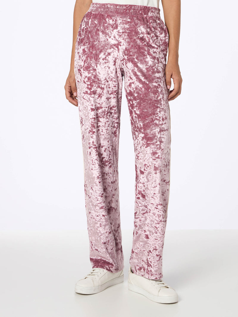 Pantaloni da donna in ciniglia rosa Yvonne