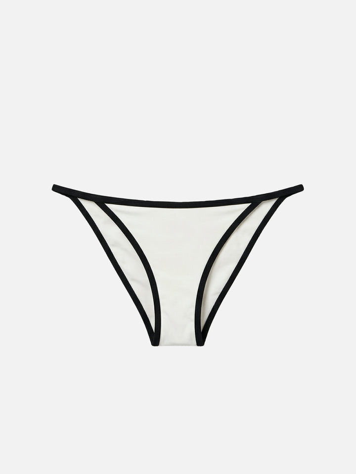 Paloma Zephire String cream bikini with contrast trims