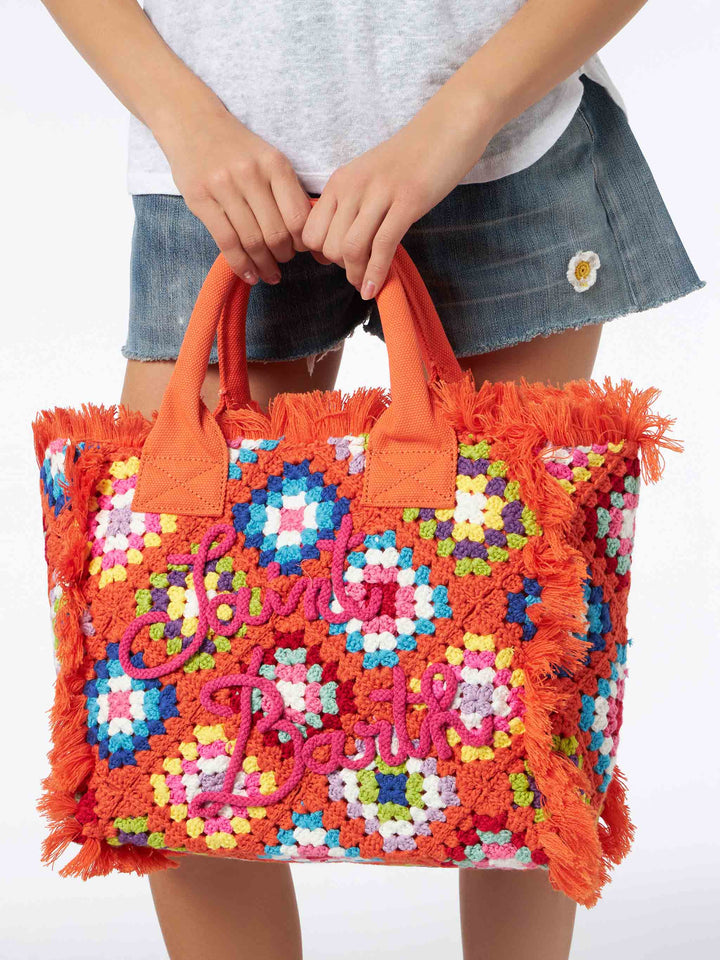 Vanity crochet shoulder bag with pattern - MC2 Saint Barth