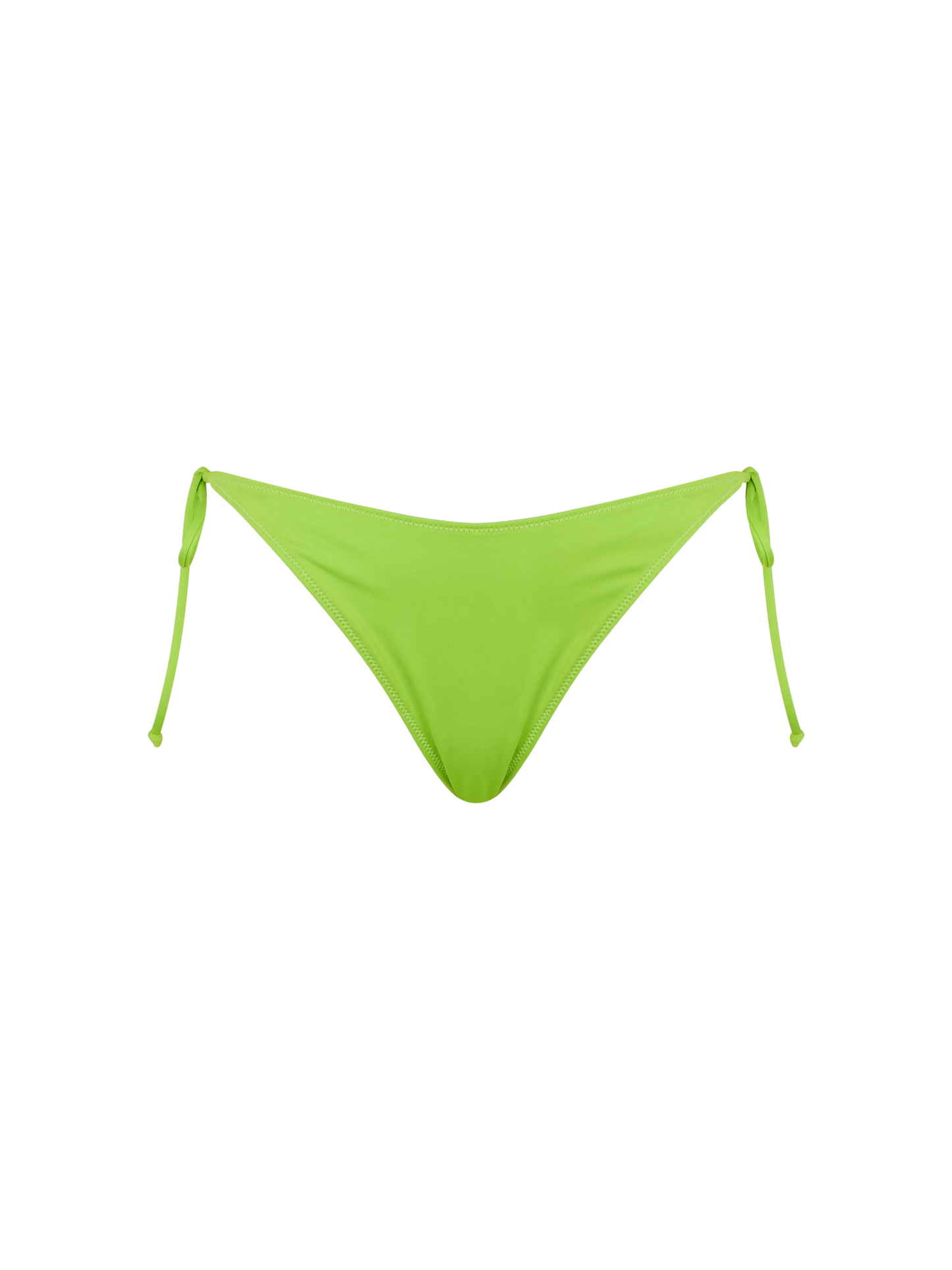 Woman lime green swim briefs