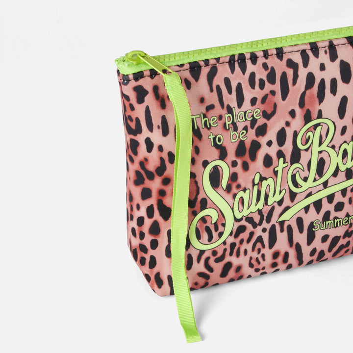 Aline Scuba-Pochette mit Animal-Print